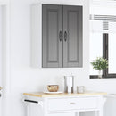 Vægskab PORTO 2 pcs Sort 30 x 31 x 80 cm Konstrueret træ