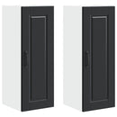 Vægskab PORTO 2 pcs Sort 30 x 31 x 80 cm Konstrueret træ