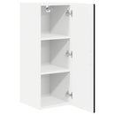 Vægskab PORTO 2 pcs Sort 30 x 31 x 80 cm Konstrueret træ