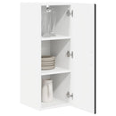 Vægskab PORTO 2 pcs Sort 30 x 31 x 80 cm Konstrueret træ
