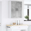 Vægskab PORTO 2 pcs Beton Grå 30 x 31 x 80 cm Konstrueret træ