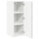 Vægskab PORTO 2 pcs Beton Grå 30 x 31 x 80 cm Konstrueret træ