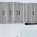 Vægskab PORTO 2 pcs Grå Sonoma 30 x 31 x 80 cm Konstrueret træ