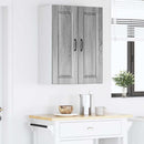 Vægskab PORTO 2 pcs Grå Sonoma 30 x 31 x 80 cm Konstrueret træ