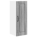 Vægskab PORTO 2 pcs Grå Sonoma 30 x 31 x 80 cm Konstrueret træ