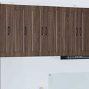 Vægskab PORTO 2 pcs Brun eg 30 x 31 x 80 cm Konstrueret træ