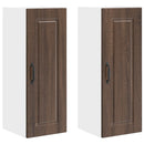 Vægskab PORTO 2 pcs Brun eg 30 x 31 x 80 cm Konstrueret træ