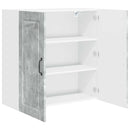 Vægskab PORTO Beton Grå 80 x 31 x 80 cm Konstrueret træ