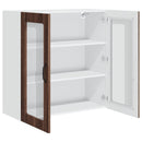 Væglågskab PORTO Brun eg 80 x 31 x 80 cm Konstrueret træ