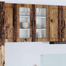 Væglågskab PORTO Gammelt træ 80 x 31 x 80 cm Konstrueret træ