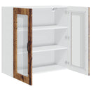 Væglågskab PORTO Gammelt træ 80 x 31 x 80 cm Konstrueret træ