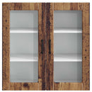 Væglågskab PORTO Gammelt træ 80 x 31 x 80 cm Konstrueret træ