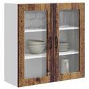 Væglågskab PORTO Gammelt træ 80 x 31 x 80 cm Konstrueret træ