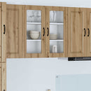 Væglågskab PORTO Artisan Egetræ 80 x 31 x 80 cm Konstrueret træ