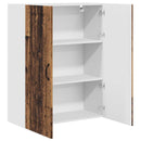 Vægskab PORTO Gammelt træ 80 x 31 x 100 cm Konstrueret træ