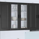 Væglågskab PORTO Sort 80 x 31 x 100 cm Konstrueret træ