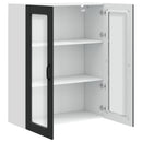 Væglågskab PORTO Sort 80 x 31 x 100 cm Konstrueret træ