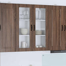 Væglågskab PORTO Brun eg 80 x 31 x 100 cm Konstrueret træ