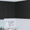 Væg hjørneskab PORTO Sort 57 x 57 x 100 cm Konstrueret træ