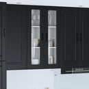 Væglågskab PORTO Sort 60 x 31 x 100 cm Konstrueret træ