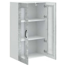Væglågskab PORTO Beton Grå 60 x 31 x 100 cm Konstrueret træ