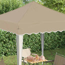Pop-up Festtelt 195 x 195 x 245 cm Cremefarvet Oxford stof