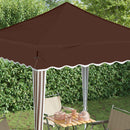 Pop-up Festtelt 195 x 195 x 245 cm Brun Oxford stof