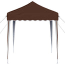 Pop-up Festtelt 195 x 195 x 245 cm Brun Oxford stof