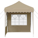Pop-up Festtelt 195 x 195 x 245 cm Cremefarvet Oxford stof