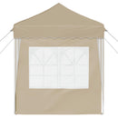 Pop-up Festtelt 195 x 195 x 245 cm Cremefarvet Oxford stof