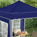 Pop-up Festtelt 195 x 195 x 245 cm Blå Oxford stof