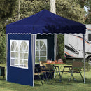 Pop-up Festtelt 195 x 195 x 245 cm Blå Oxford stof