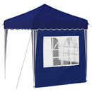 Pop-up Festtelt 195 x 195 x 245 cm Blå Oxford stof