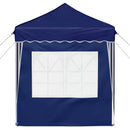 Pop-up Festtelt 195 x 195 x 245 cm Blå Oxford stof