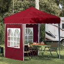Pop-up Festtelt 195 x 195 x 245 cm Bordeaux Oxford stof