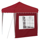 Pop-up Festtelt 195 x 195 x 245 cm Bordeaux Oxford stof