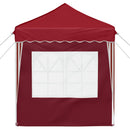 Pop-up Festtelt 195 x 195 x 245 cm Bordeaux Oxford stof