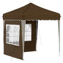 Pop-up Festtelt 195 x 195 x 245 cm Brun Oxford stof