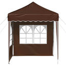 Pop-up Festtelt 195 x 195 x 245 cm Brun Oxford stof