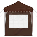 Pop-up Festtelt 195 x 195 x 245 cm Brun Oxford stof