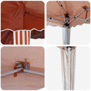 Pop-up Festtelt 195 x 195 x 245 cm Terrakotta Oxford stof