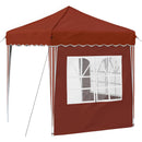 Pop-up Festtelt 195 x 195 x 245 cm Terrakotta Oxford stof
