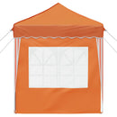 Pop-up Festtelt 195 x 195 x 245 cm Orange Oxford stof