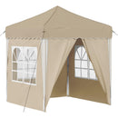 Pop-up Festtelt 195 x 195 x 245 cm Cremefarvet Oxford stof