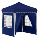 Pop-up Festtelt 195 x 195 x 245 cm Blå Oxford stof