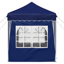 Pop-up Festtelt 195 x 195 x 245 cm Blå Oxford stof