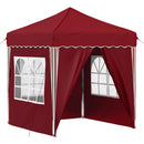 Pop-up Festtelt 195 x 195 x 245 cm Bordeaux Oxford stof