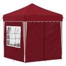Pop-up Festtelt 195 x 195 x 245 cm Bordeaux Oxford stof