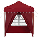 Pop-up Festtelt 195 x 195 x 245 cm Bordeaux Oxford stof
