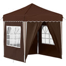 Pop-up Festtelt 195 x 195 x 245 cm Brun Oxford stof